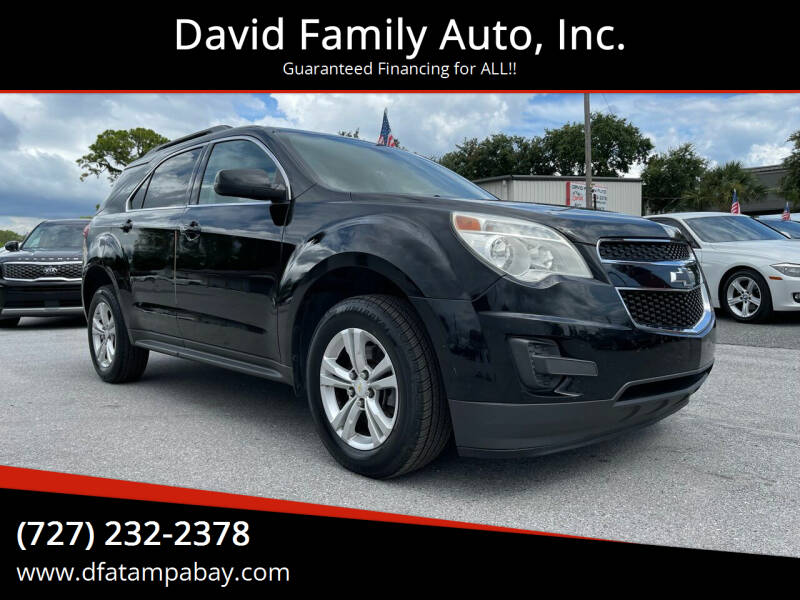 2013 Chevrolet Equinox for sale at David Family Auto, Inc. in New Port Richey FL