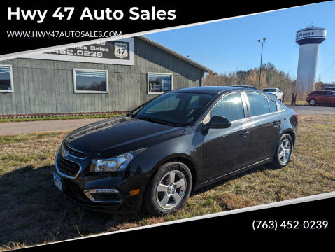 2015 Chevrolet Cruze for sale at Hwy 47 Auto Sales in Saint Francis MN