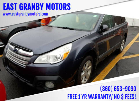 2014 Subaru Outback for sale at EAST GRANBY MOTORS in East Granby CT