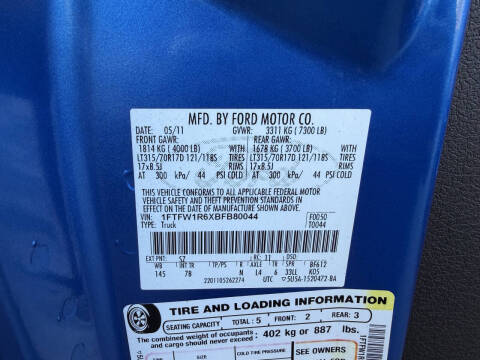 2011 Ford F-150 SVT Raptor