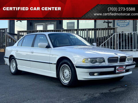 2001 BMW 7 Series for sale at CERTIFIED CAR CENTER in Fairfax VA