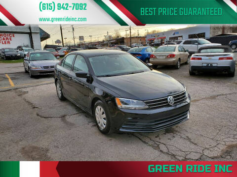 2016 Volkswagen Jetta for sale at Green Ride Inc in Nashville TN