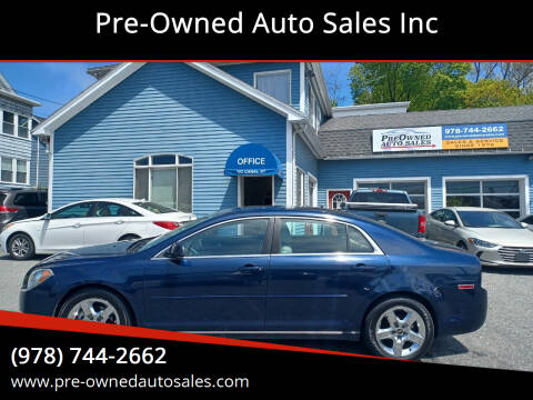 2010 Chevrolet Malibu for sale at Pre-Owned Auto Sales Inc in Salem MA