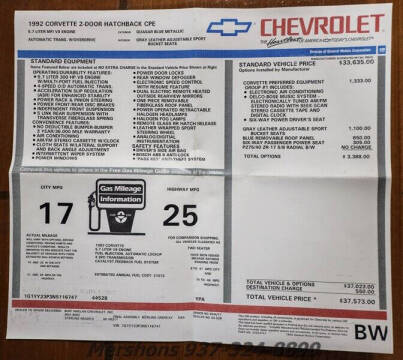 1992 Chevrolet Corvette