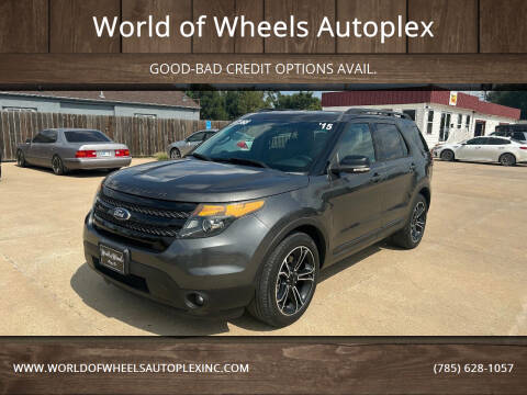 2015 Ford Explorer for sale at World of Wheels Autoplex in Hays KS