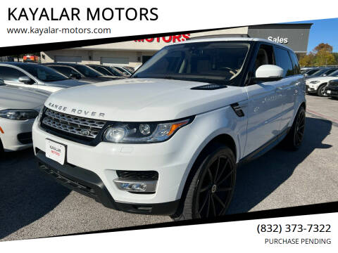2016 Land Rover Range Rover Sport for sale at KAYALAR MOTORS in Houston TX
