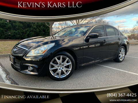 2010 Infiniti G37 Sedan for sale at Kevin's Kars LLC in Richmond VA