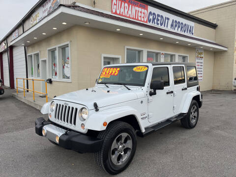 2017 Jeep Wrangler Unlimited for sale at Suarez Auto Sales in Port Huron MI
