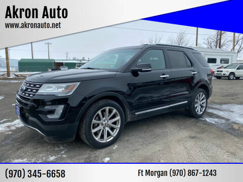 2016 Ford Explorer for sale at Akron Auto in Akron CO
