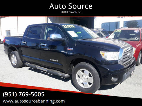 2008 Toyota Tundra for sale at Auto Source in Banning CA