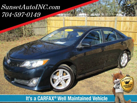 2012 Toyota Camry for sale at Sunset Auto in Charlotte NC
