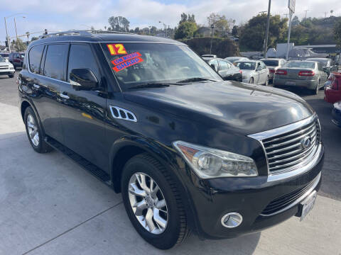 2012 Infiniti QX56 for sale at 1 NATION AUTO GROUP in Vista CA