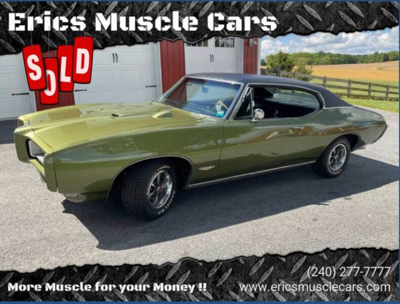 1968 Pontiac GTO for sale at Eric's Muscle Cars in Clarksburg MD