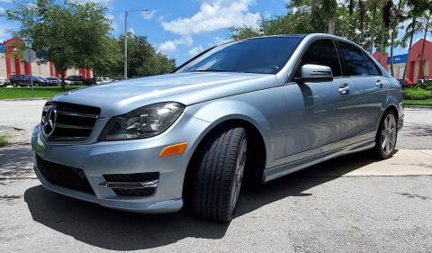 2014 Mercedes-Benz C-Class for sale at POLLO AUTO SOLUTIONS in Miami FL