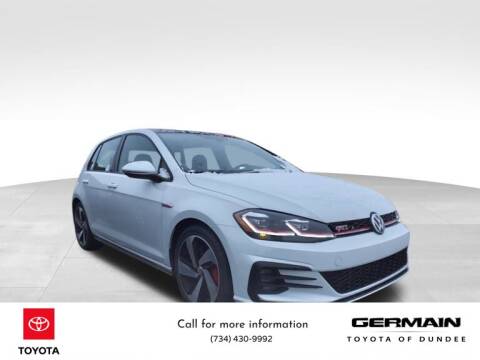 2019 Volkswagen Golf GTI for sale at GERMAIN TOYOTA OF DUNDEE in Dundee MI
