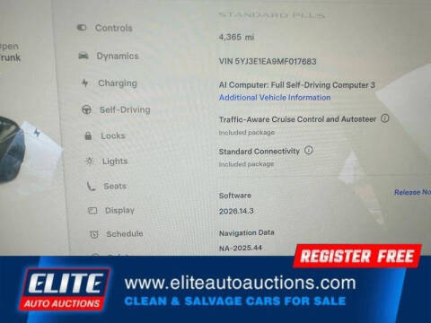 2021 Tesla Model 3 Standard Range Plus