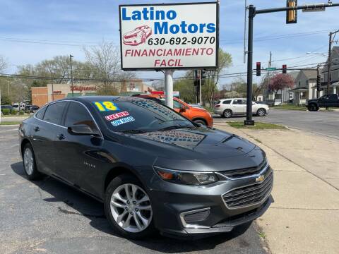 2018 Chevrolet Malibu for sale at Latino Motors in Aurora IL