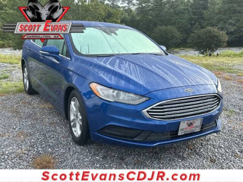 2018 Ford Fusion for sale at SCOTT EVANS CHRYSLER DODGE in Carrollton GA