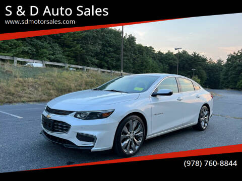 2016 Chevrolet Malibu for sale at S & D Auto Sales in Maynard MA