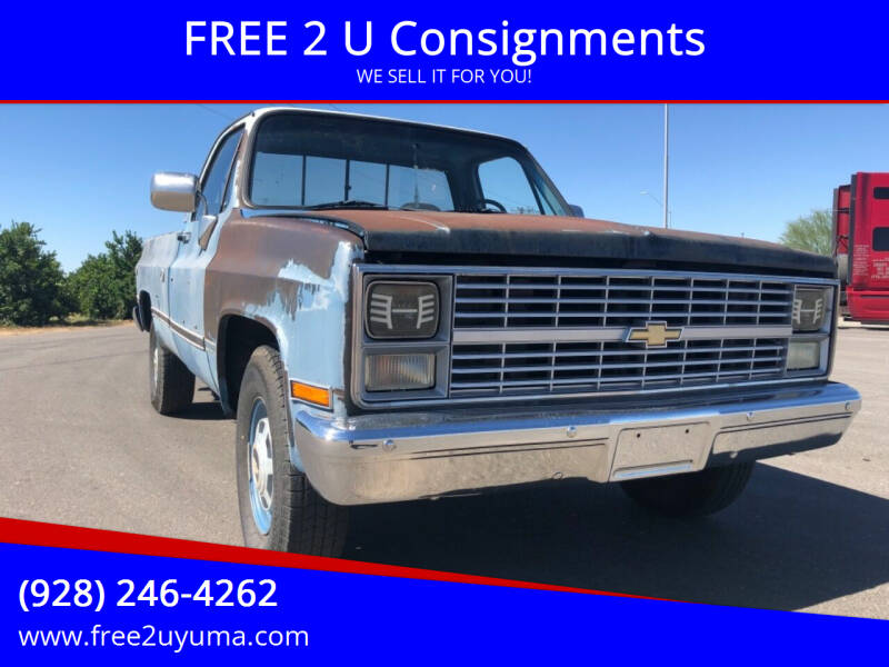 1984 Chevrolet C/K 20 Series for sale at FREE 2 U Consignments in Yuma AZ