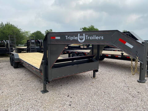 2024 TRIPLE R  - Lowboy Gooseneck Trailer -  for sale at LJD Sales in Lampasas TX