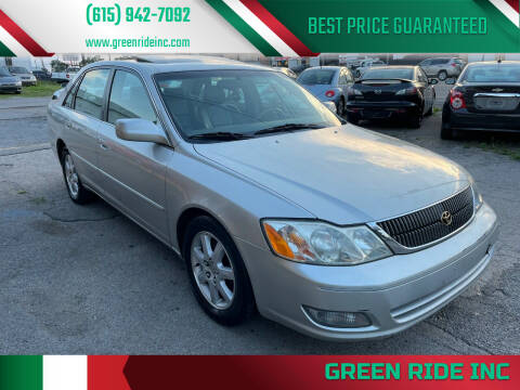2000 Toyota Avalon for sale at Green Ride Inc in Nashville TN