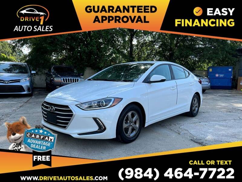 2017 Hyundai Elantra for sale at Drive 1 Auto Sales in Wake Forest NC