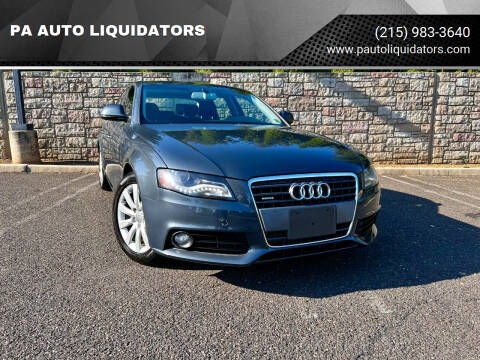 2009 Audi A4 for sale at PA AUTO LIQUIDATORS in Huntingdon Valley PA