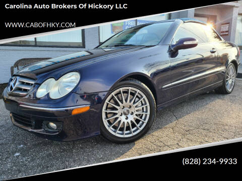 2008 Mercedes-Benz CLK for sale at Carolina Auto Brokers of Hickory LLC in Newton NC