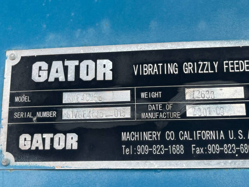 2007 Gator Cone Crusher / Screening Plant