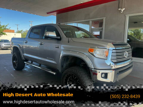 2016 Toyota Tundra for sale at High Desert Auto Wholesale in Albuquerque NM