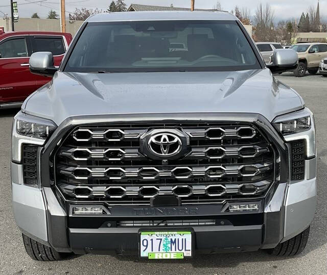 Used 2023 Toyota Tundra Platinum with VIN 5TFNA5EC6PX018166 for sale in Grants Pass, OR