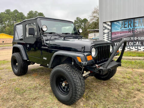 2001 Jeep Wrangler for sale at Jeremiah 29:11 Auto Sales in Avinger TX