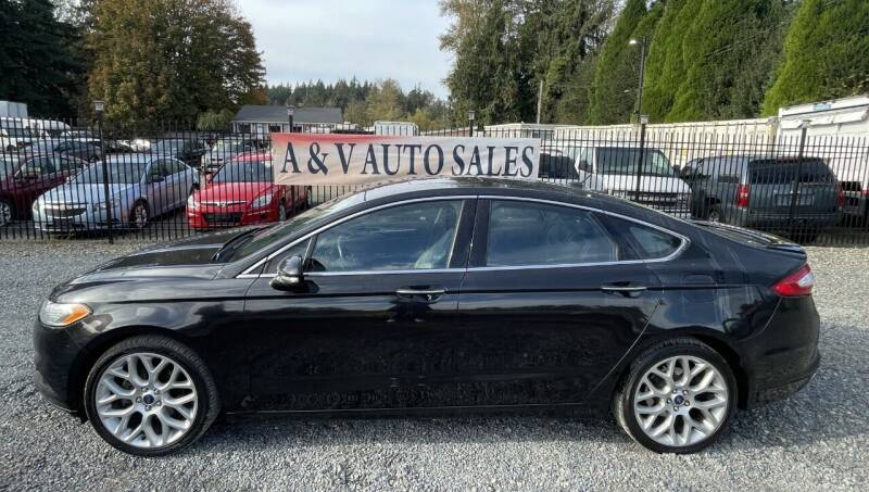 2013 Ford Fusion for sale at A & V AUTO SALES LLC in Marysville WA