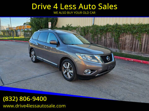 2014 Nissan Pathfinder for sale at Drive 4 Less Auto Sales in Houston TX