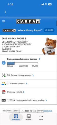 2013 Nissan Rogue S