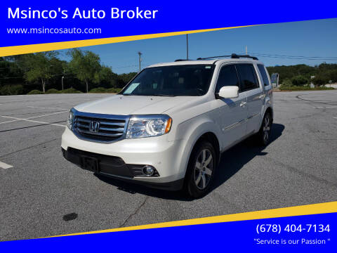 2013 Honda Pilot for sale at Msinco's Auto Broker in Snellville GA