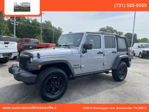 2015 Jeep Wrangler Unlimited for sale at Auto Vision Inc. in Brownsville TN