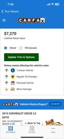 2015 Chevrolet Cruze LS Auto