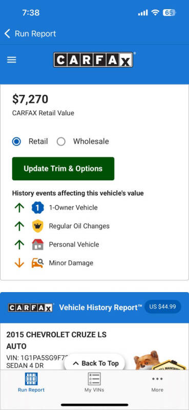 2015 Chevrolet Cruze LS Auto