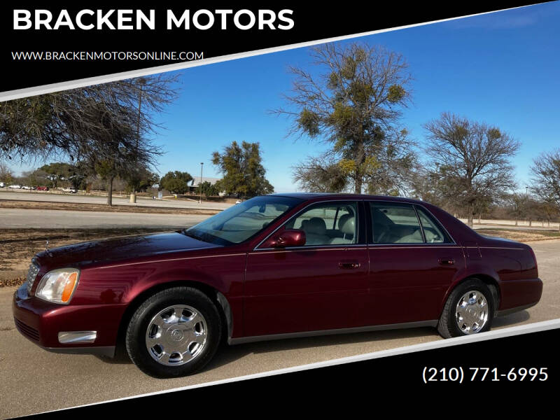 2002 Cadillac DeVille for sale at BRACKEN MOTORS in San Antonio TX