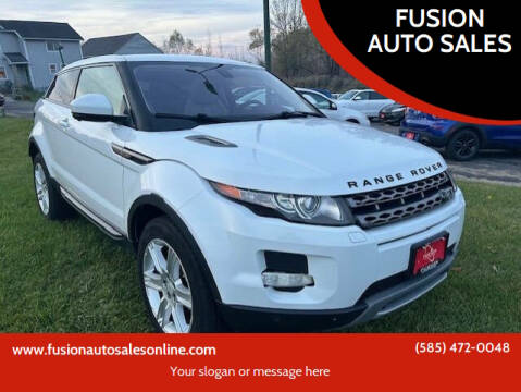 2014 Land Rover Range Rover Evoque Coupe for sale at FUSION AUTO SALES in Spencerport NY