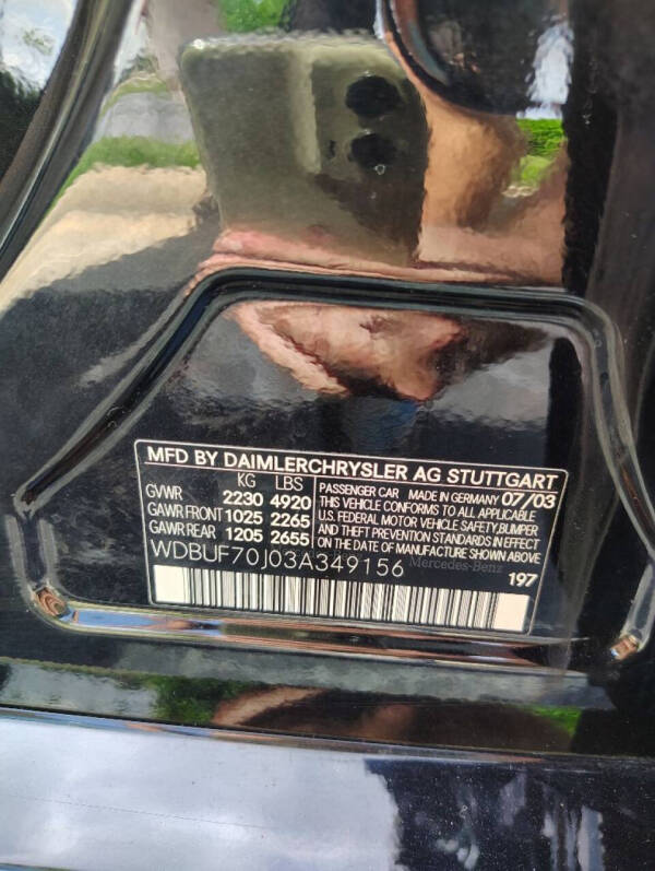 2003 Mercedes-Benz E-Class E 500