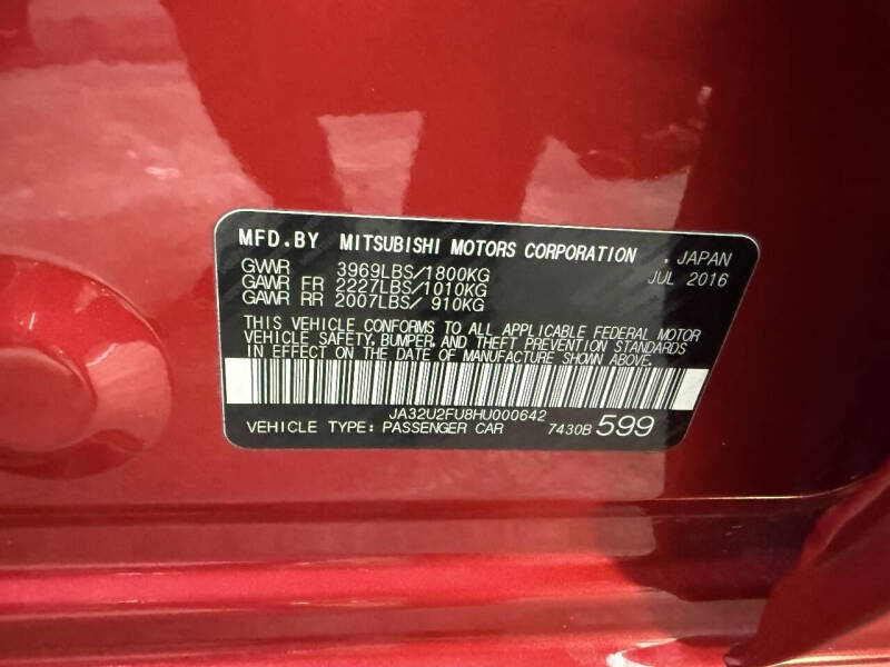 2017 Mitsubishi Lancer ES