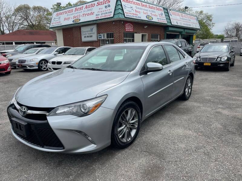 2015 Toyota Camry for sale at American Best Auto Sales in Uniondale NY