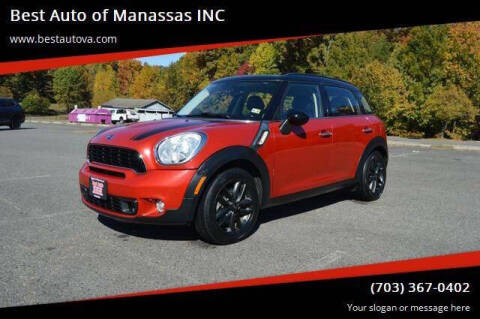 2013 MINI Countryman for sale at Best Auto of Manassas INC in Manassas VA