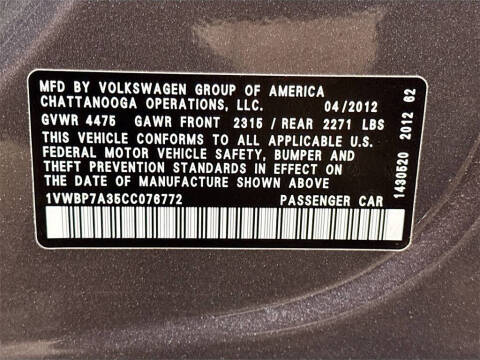 2012 Volkswagen Passat