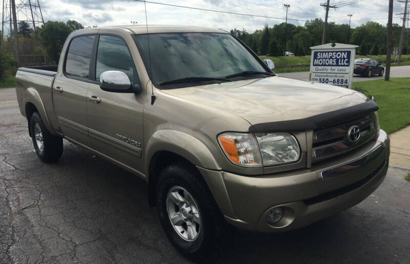 2006 Toyota Tundra for sale at SIMPSON MOTORS in Youngstown OH