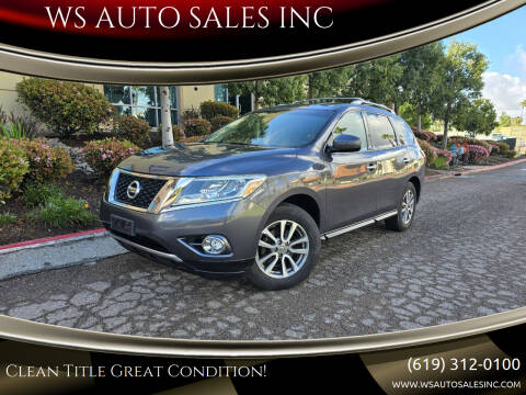 2014 Nissan Pathfinder for sale at WS AUTO SALES INC in El Cajon CA