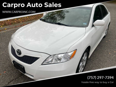 2009 Toyota Camry for sale at Carpro Auto Sales in Chesapeake VA